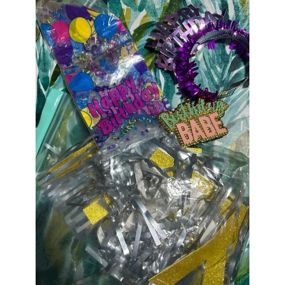 Birthday Party Decor Bundle - Hats, Banners, Bags & More!